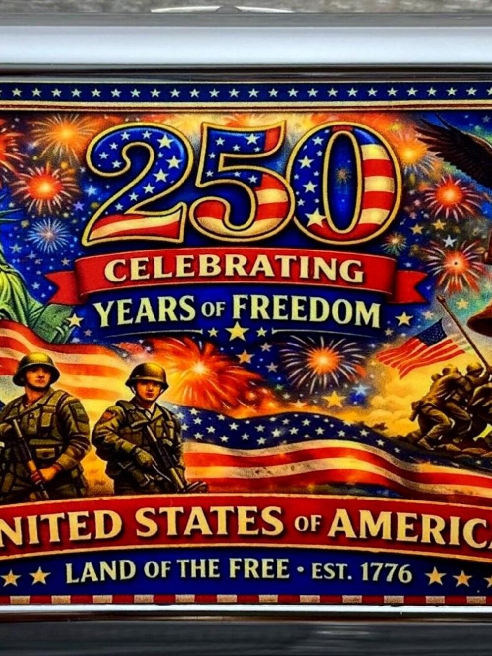 USA 250th Anniversary Storage Case W/Built In Lighter